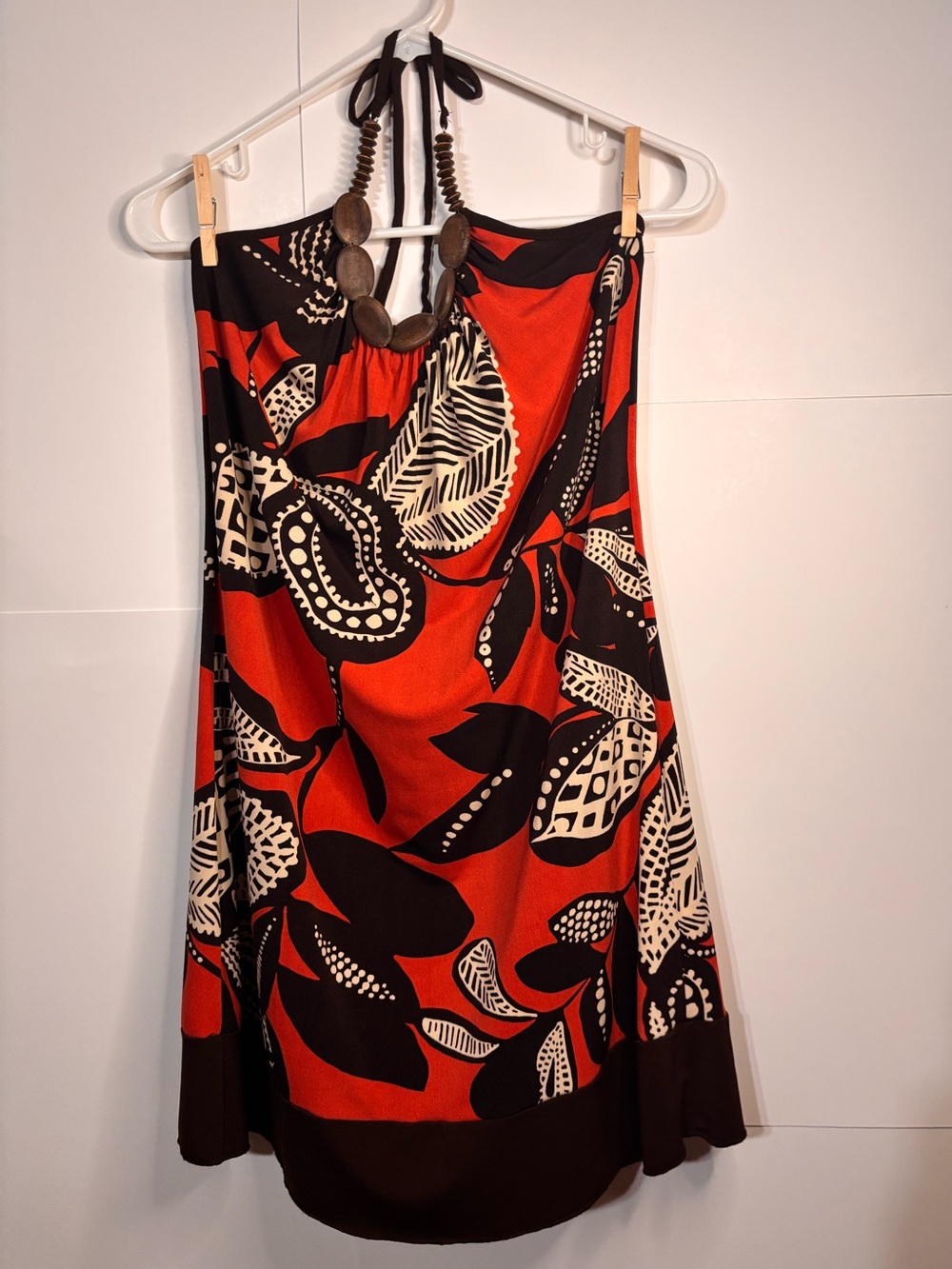 A. Byer SunDress with Wooden Bead Halter